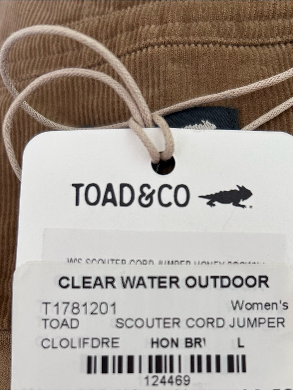 NWT | Toad & Co | Scout Cord Jumper Dress | 100% Organic | Honey Brown πΎ | L - Picture 5 of 6